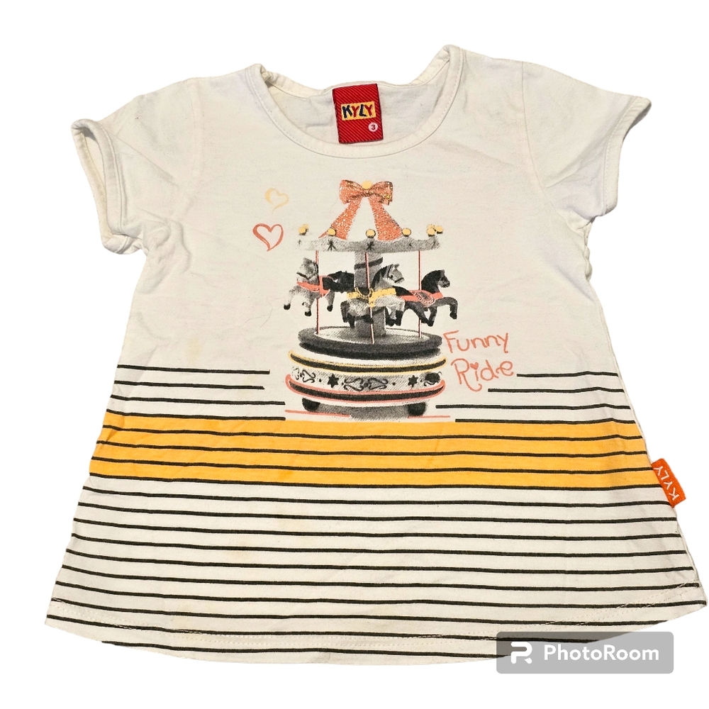 Kyly Girls 2T Cute Carousel Shirt🎠